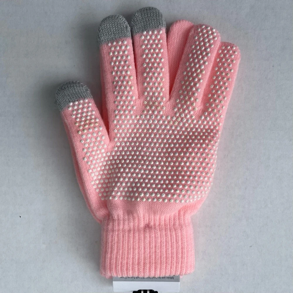 Touch Screen Gloves Pink Women’s One Size
